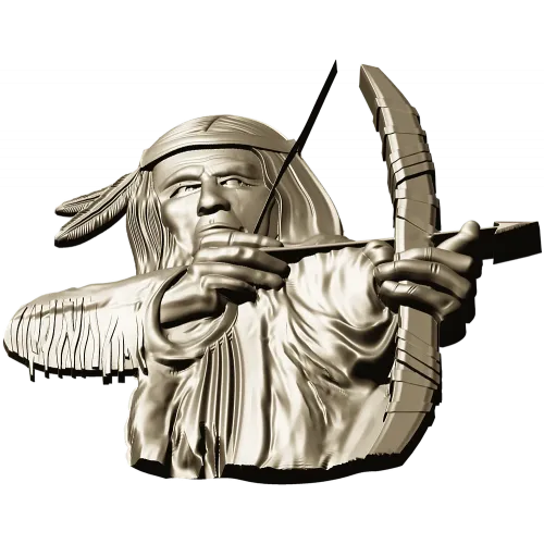 Native Archer Relief STL