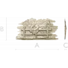 Horse & Saddle Bas-Relief - STL 3D model for CNC carving