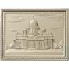 St. Isaac's Cathedral Framed Bas-Relief - STL 3D Model for CNC