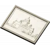 St. Isaac's Cathedral Framed Bas-Relief - STL 3D Model for CNC