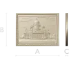 St. Isaac's Cathedral Framed Bas-Relief - STL 3D Model for CNC