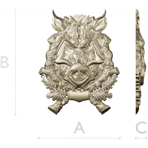 Барельеф "Лесной Вожак" - 3D модель STL для ЧПУ