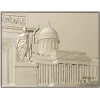 Kazan Cathedral Bas-Relief STL for CNC Carving