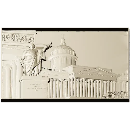 Kazan Cathedral Bas-Relief STL for CNC Carving