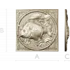 Carp Medallion 3D model in STL for CNC