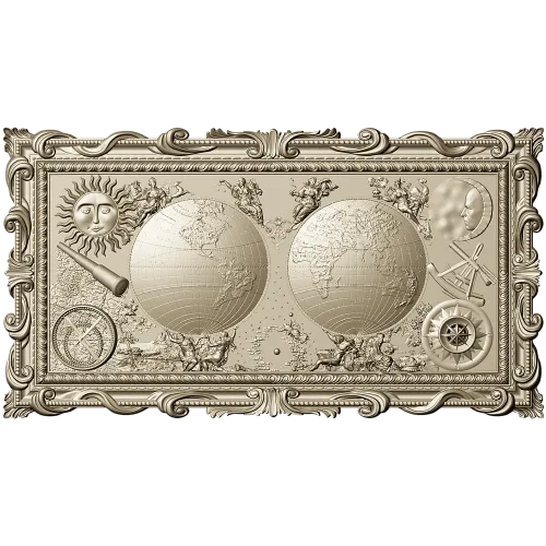 Double Globe Ornate Relief - STL 3D Model for CNC