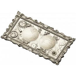 Celestial Twin Map Panel