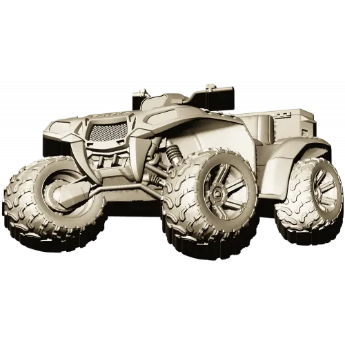 Детализированный квадроцикл - 3D модель в формате STL для ЧПУ
