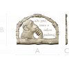Pensive Monkey Key Holder - STL 3D model for CNC