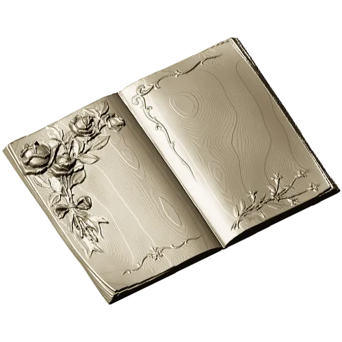 Книга с розами - 3D модель STL для ЧПУ