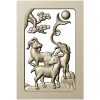 3D модель "Три горных козла" - stl модель для чпу (панно, рельеф)