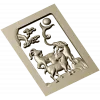 3D модель "Три горных козла" - stl модель для чпу (панно, рельеф)