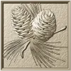 Pinecone Relief Panel STL for CNC Carving
