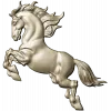 Leaping Horse - High-Relief 3D STL Model for CNC Milling