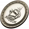 Oval Ship Medallion STL for CNC Routing
