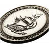 Oval Ship Medallion STL for CNC Routing