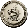 Oval Ship Medallion STL for CNC Routing