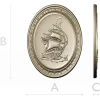 Oval Ship Medallion STL for CNC Routing