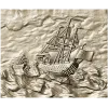 Рельефная 3D модель "Штормовой клипер" - STL для ЧПУ фрезера