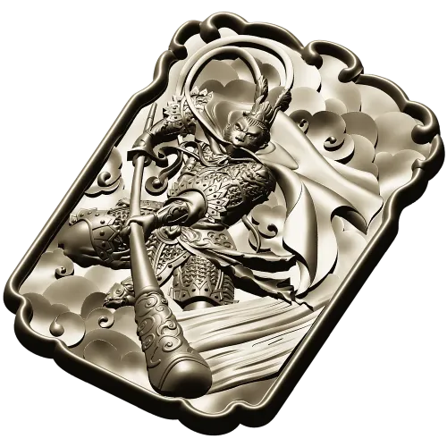 Sun Wukong Monkey King high-relief STL model for CNC milling