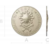 Coronavirus Skull Coin - STL 3D model for CNC