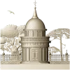 Костёльная ротонда - высокорельефная 3D модель STL для ЧПУ