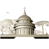 Костёльная ротонда - высокорельефная 3D модель STL для ЧПУ