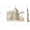 Костёльная ротонда - высокорельефная 3D модель STL для ЧПУ