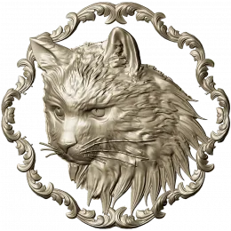 Regal Feline Medallion