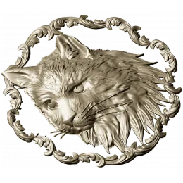 Regal Feline Medallion