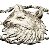 Cat Head Medallion STL - Detailed Bas-Relief for CNC