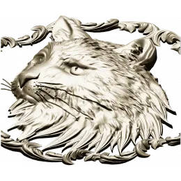 Regal Feline Medallion