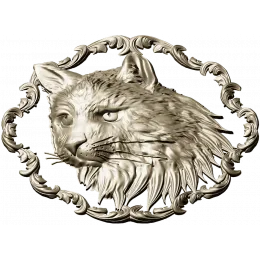Regal Feline Medallion