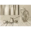Кофейное панно в низком рельефе - стл модель для ЧПУ