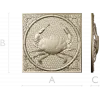 Crab Medallion Relief - STL 3D model for CNC