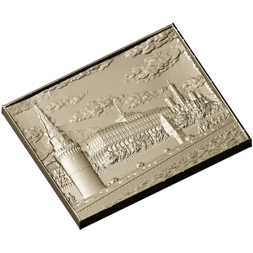 Kremlin Embankment bas-relief - STL 3D model for CNC carving