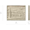 Kremlin Embankment bas-relief - STL 3D model for CNC carving