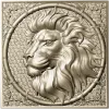 Рельефный медальон с головой льва - STL для ЧПУ