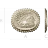 Медальон с львом - 3D модель STL для ЧПУ