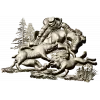 Forest Struggle - high-relief STL 3D model for CNC carving