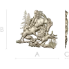 Forest Struggle - high-relief STL 3D model for CNC carving