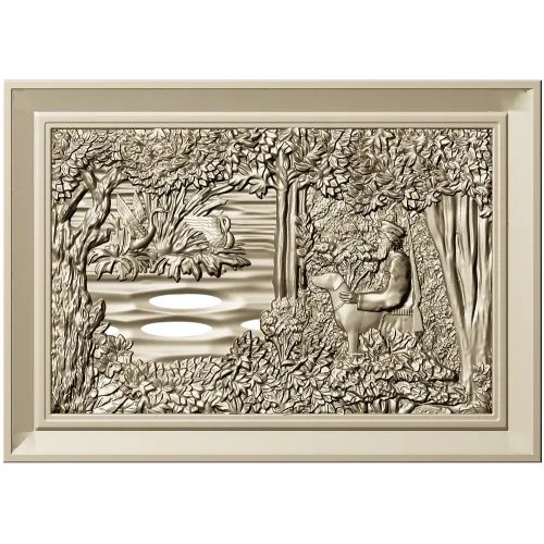 Forest Glade Relief - STL 3D model for CNC carving