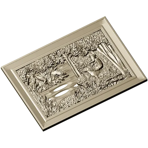 Forest Glade Relief - STL 3D model for CNC carving