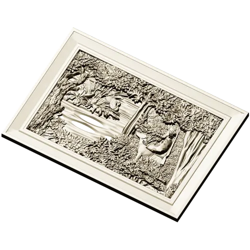 Forest Glade Relief - STL 3D model for CNC carving