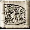 Woodland Elk - high-relief STL panel for CNC