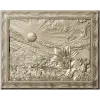 Sunlit Lily Meadow - STL 3D model for CNC carving