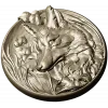 Медальон с лисой - 3D модель STL для ЧПУ