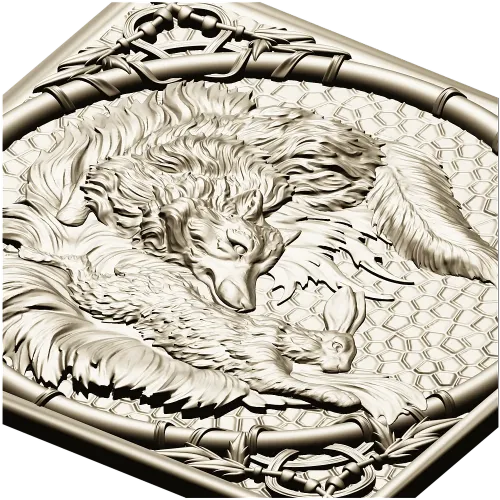 Fox and Hare High-Relief Panel STL for CNC