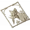 Панно с лисой и птицей - 3D модель STL для ЧПУ