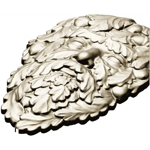 Green Man Oakleaf Relief STL for CNC